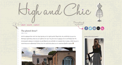 Desktop Screenshot of highandchic.com