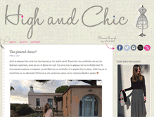 Tablet Screenshot of highandchic.com
